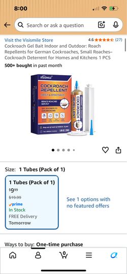 VisiSmile Cockroach Gel Bait (4 Pack, 1.06 oz / 30g tubes) – Brand New!