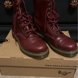 Dr. Martens Cherry Red Boots