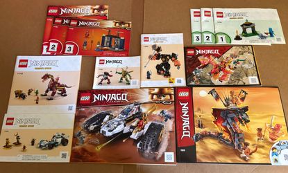 Lego ninjago sets lot of 9 (read description)
