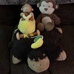 Cute plush toy stuffed monkey lot