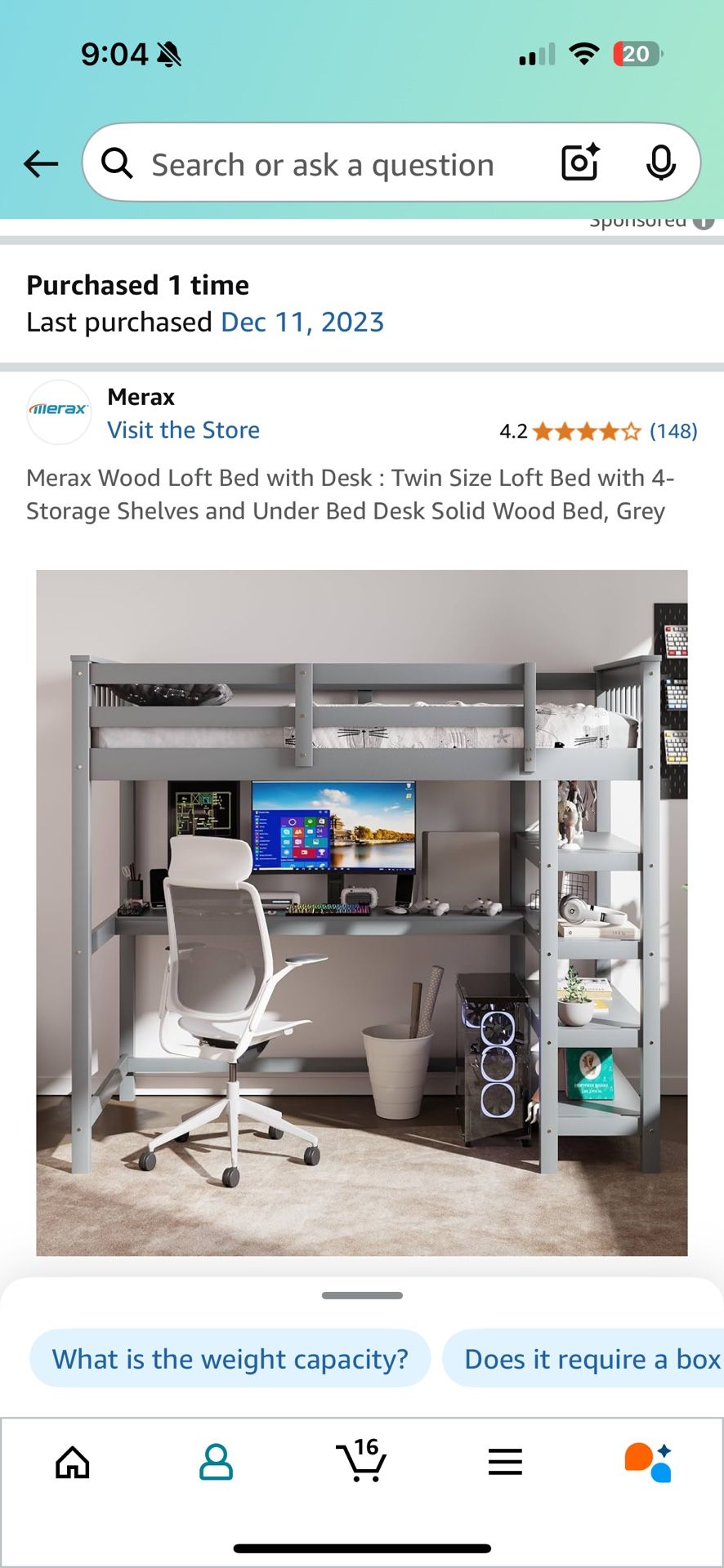 Loft Bed, Used