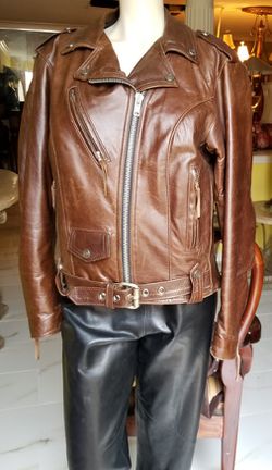 Harley Davidson motorcycles biker leather jacket Size M
