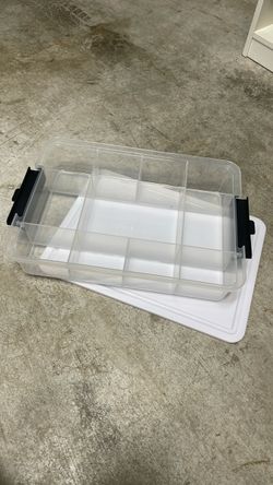 Compartmented storage container with cutting board