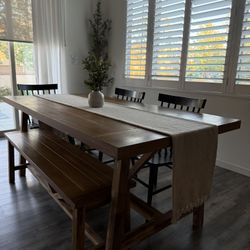 Dining Table and Bench 