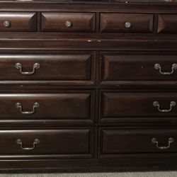 Dark Cherry Wood Dresser