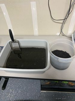 Black Aquarium Fish Tank Substrate