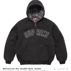 Supreme Reflective Arc Hooded Work Jacket