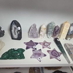 Fluorites, Agates, Malachite, Etc. 