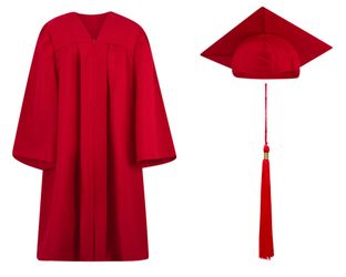 Red Cap And Gown
