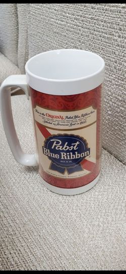 Pabst Blue Ribbon Beer Plastic Mug