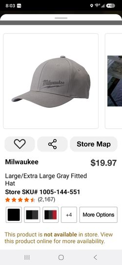 Milwaukee L/XL Official Hat $12 ea. Brand New (Price Is Firm)