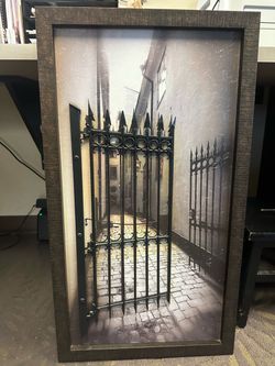 Framed Iron Gate Alley Wall Art