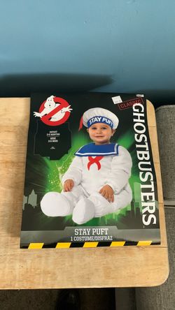 HALLOWEEN GHOSTBUSTERS STAY PUFT BABY INFANT SIZE 3-6 MONTHS COSTUME