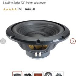 Alpine SWA S4 12” Subwoofer