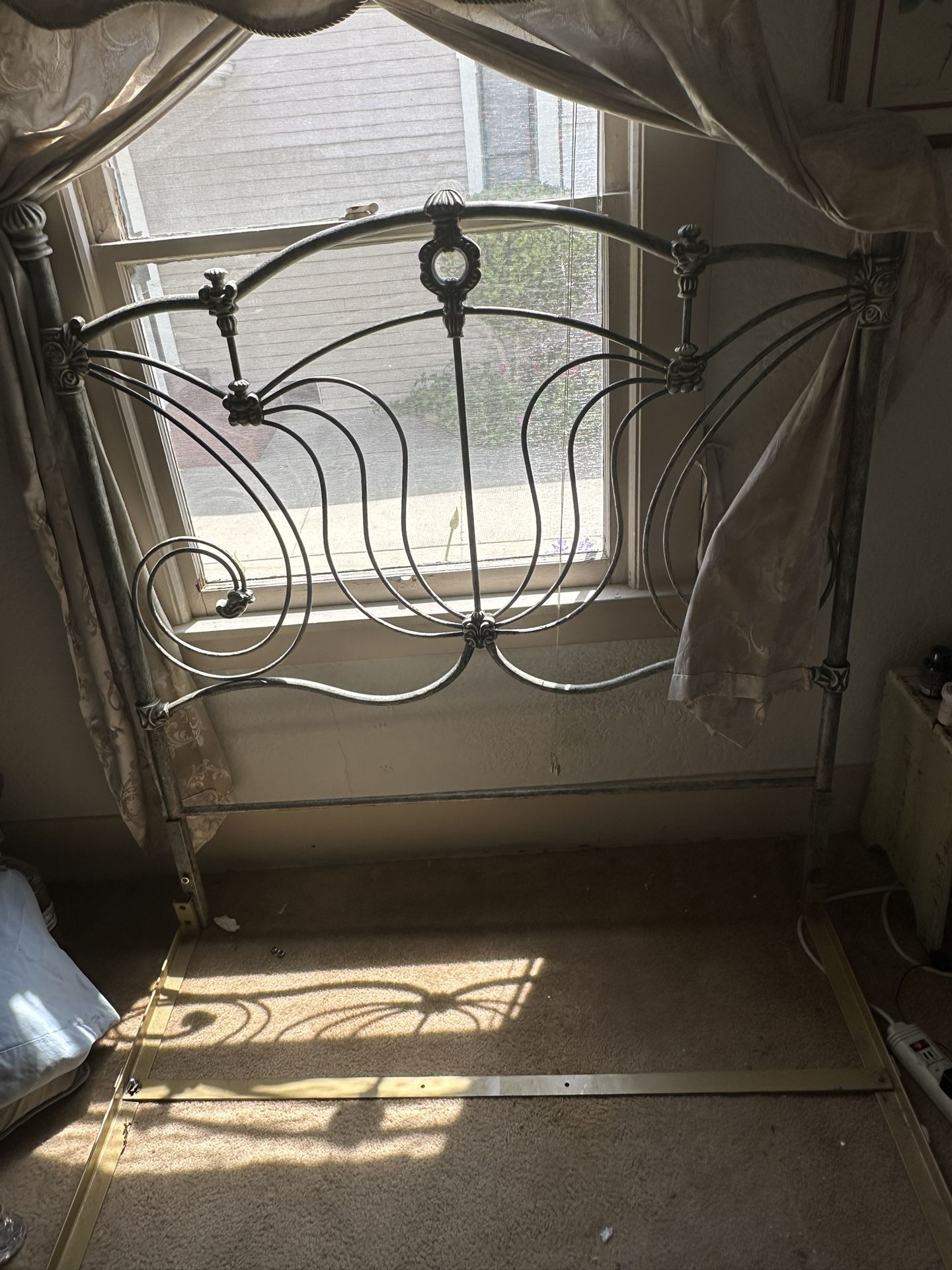 Wrought Iron Standard Headboard and Footbord