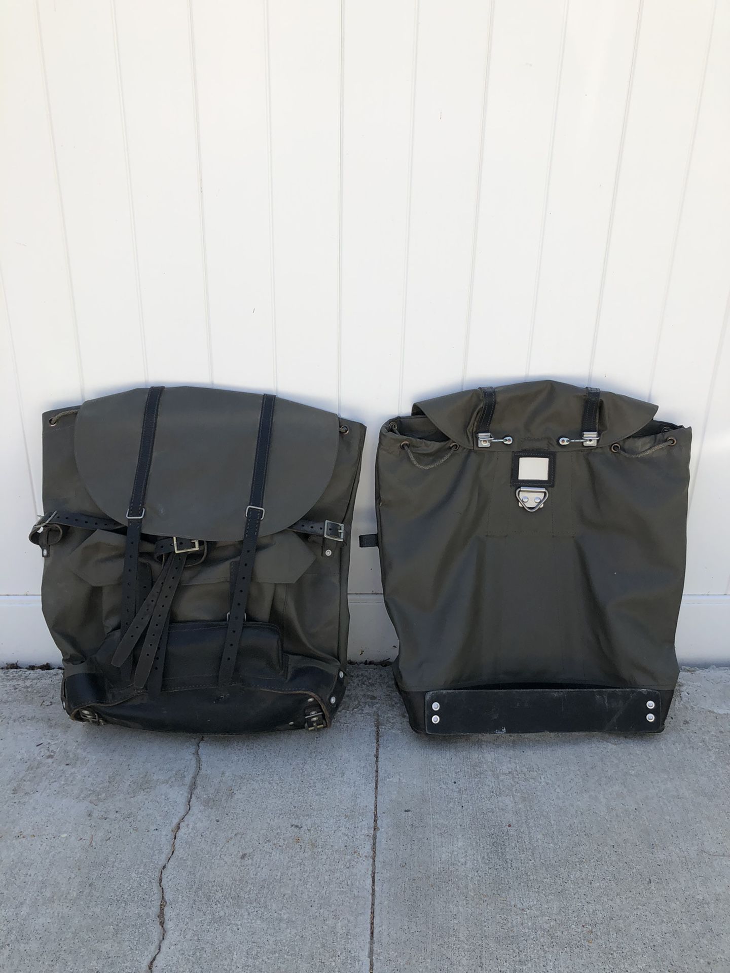 Army surplus backpacks