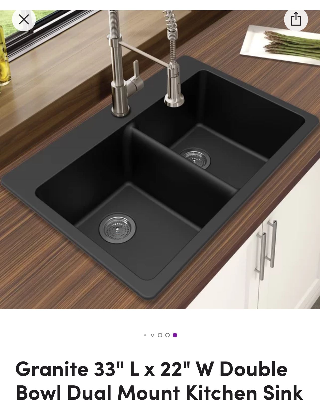 A Brand New Black Sink