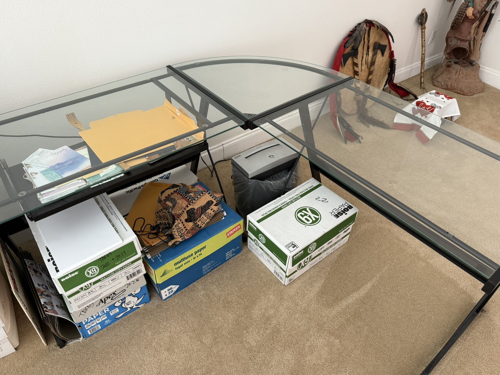 Curved Glass Desk-3 Of Them