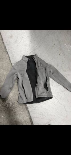 Eddie Bauer Jacket Medium Used Grey Zippered Jacket