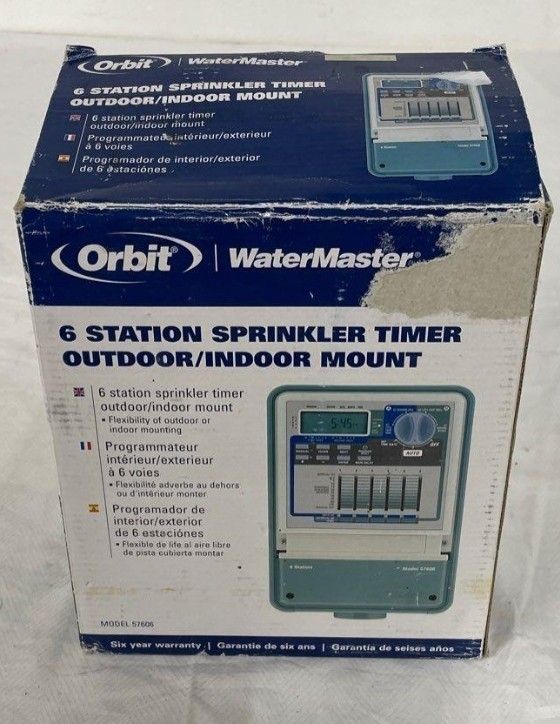 Orbit Water Master 6 Station Sprinkler Timer Outdoor/Indoor Mount