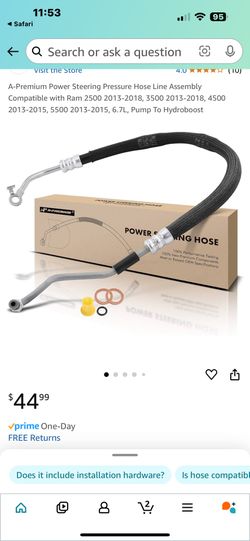 Power Steering Pressure Hose