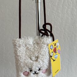 BT21 RJ BABY BOUCLE CELL PHONE CROSSBODY BAG