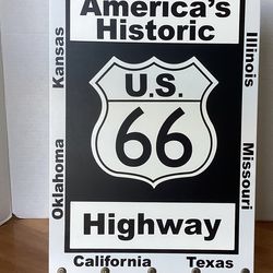 Route 66 wood sign with Hooks. From Disney Parks