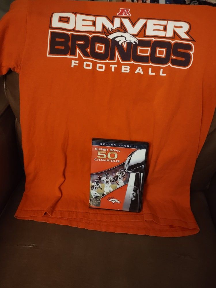 Broncos Dvd & Shirt - $7