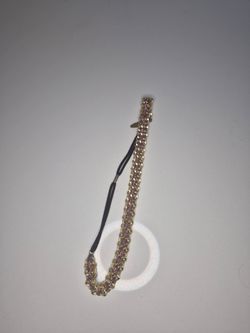 No Brand Gold Chain Design Elastic Headband