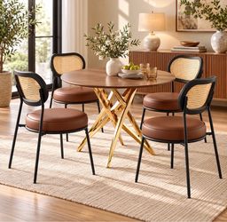 Dining chairs with table