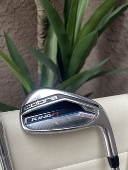 Cobra KINGF7 One Length Irons 37.5” GW,PW-6 R-Flex w/CP2 Pro Midsize Grips