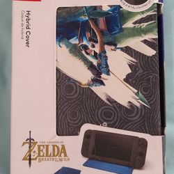 Nintendo Switch Hybrid Cover Legend of Zelda w/Screen Protector, Cloth - NEW!