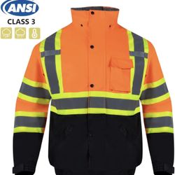 Reflective  Safety Jacket Size M - NEW With Tag! 
