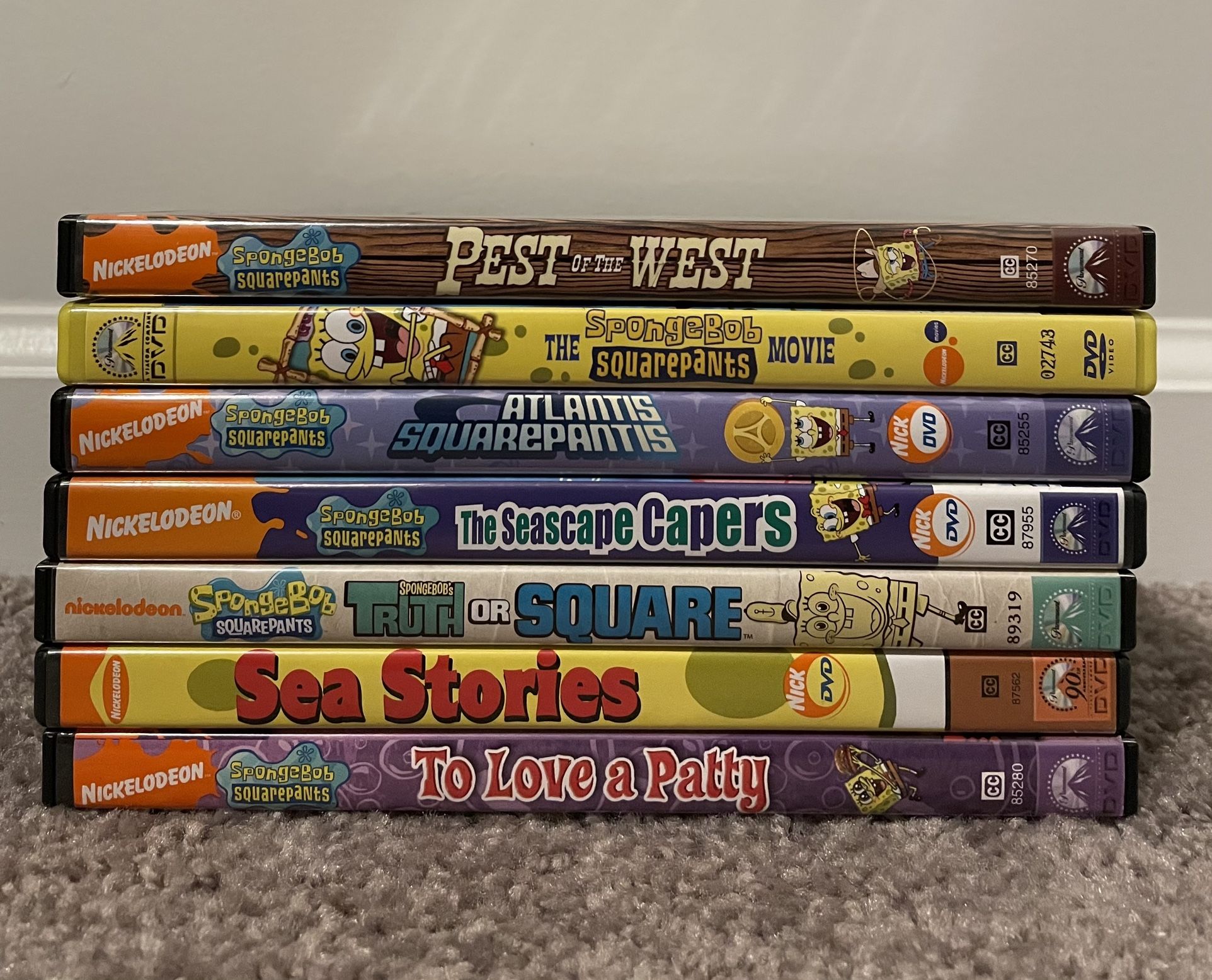 SpongeBob SquarePants dvds (READ DESCRIPTION )