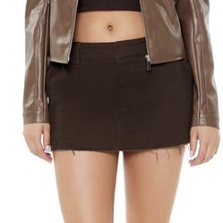 Faux leather Moto Jacket Sz S Black