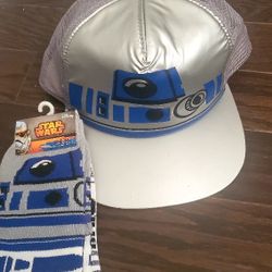 🚀 Star Wars R2-D2 Hat + Socks Set 🚀
