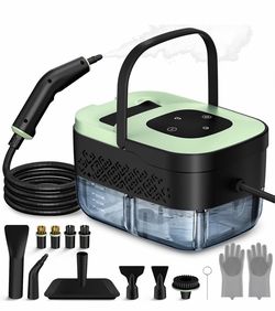Steam Cleaner, Portable Steamer for Cleaning with 16pcs Accessories, 6-Level Adjustable and 15s Heat-Up, Handheld Steam Cleaner for Home, Tile, Dirt, 