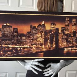 Wall Decorate Canvas Size 39”x 16”x 1”