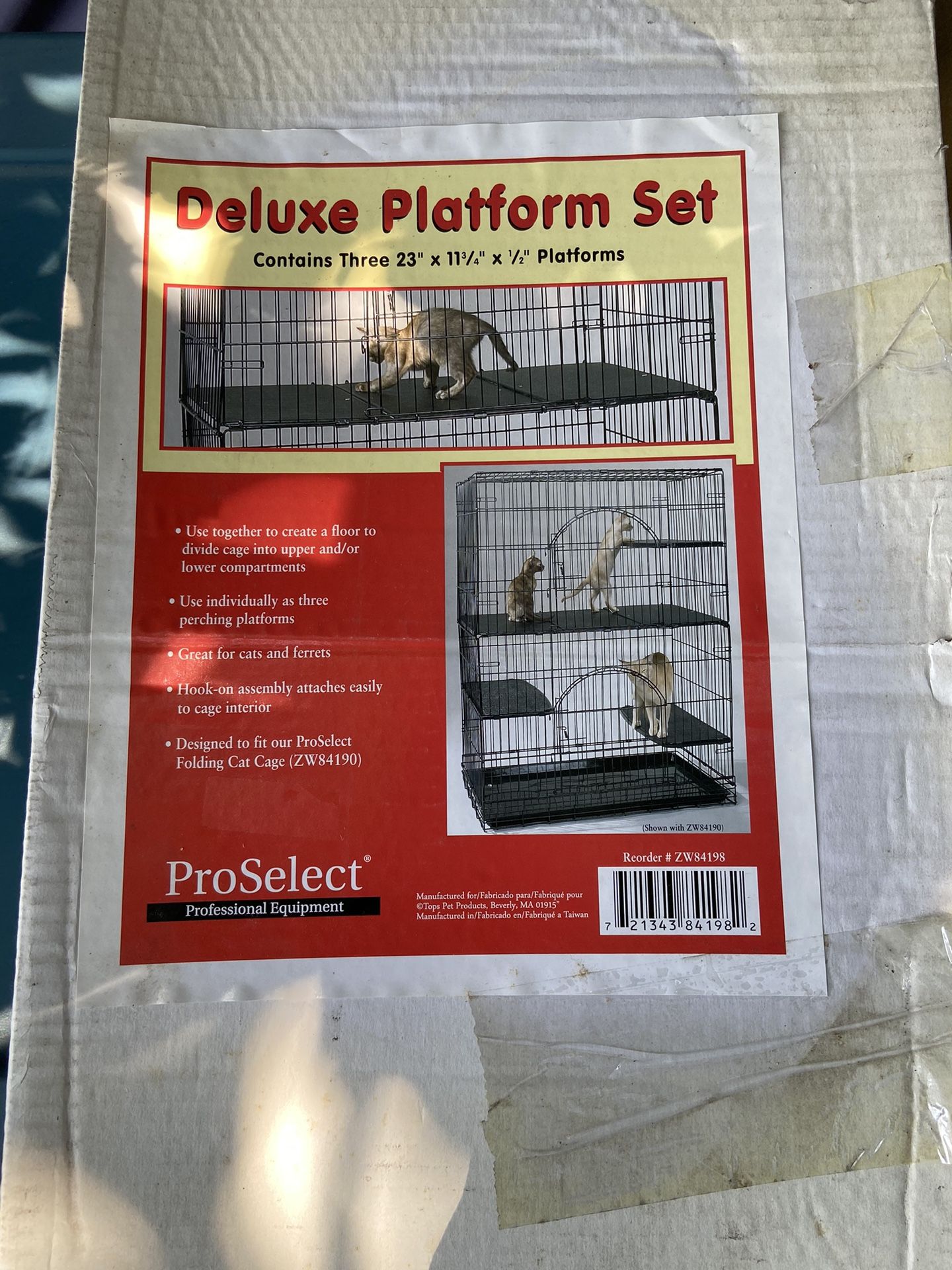 Proselect Deluxe Platform Set for Cat Cage set of 6