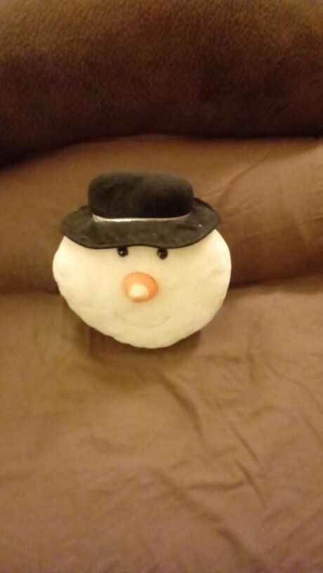 Snowman Head Pillow