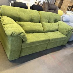 88” Large Pull Out Sofa Bed, Convertible Sleeper Sofa Couch With Pullout Bed, 2 In 1 Sofa Bed Couch ,For Living Room Office,Green