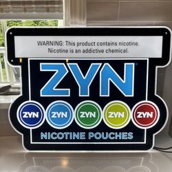 Zyn Acrylic Neon LED Sign