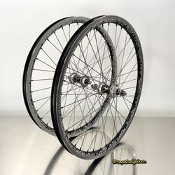 NUKE PROOF 36H CARBON HUBS 24” ODYSSEY T1000 BLACK FLAMES PRO BMX WHEELS RIMS crupi jp araya dk gt atom profile technique elf 24 cruiser bike