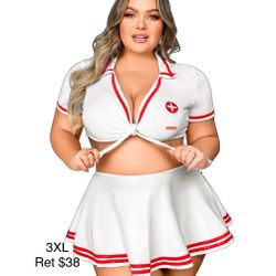 Nurse Costume Women 3XL / Disfraz de Infermera Mujeres 3XG 