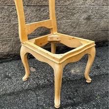 Unfinished Wood Chair Frame Cabriole Legs