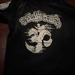 Hellstar yoga hoodie in black size M