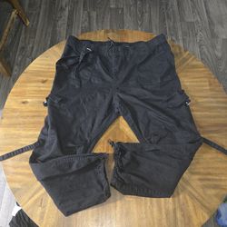 Black cargo pants