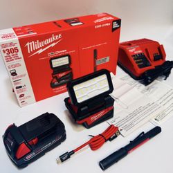 🚀 Milwaukee M18 Flood Light with Penlight w/ Laser Kit 