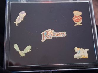 COLLECTABLE-DISNEY- THE RESCUERS CHARACTURE PINS