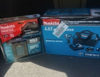 MAKITA - NEW IN BOX 2 PIECE COMBO KIT AND CHARGER KIT